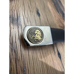 Colt Firearms Vintage belt with Logo buckle some signs of wear Brown Leather